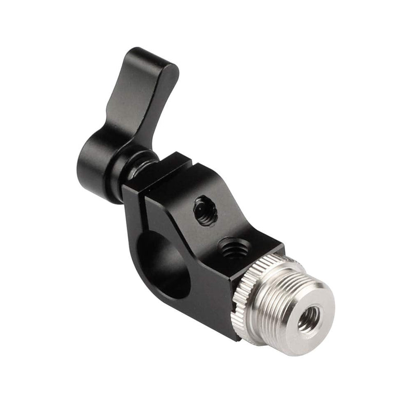  [AUSTRALIA] - CAMVATE 15mm Rod Clamp With 5/8"-27 Screw Connectors For Microphone