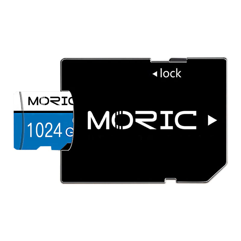  [AUSTRALIA] - 1TB Micro SD Card with Adapter 1024GB Memory Card Class 10 Fast Speed Flash Card for Mobile Phones/Computer/Camera/Portable Gaming Devices/Camera Blue&White 1024GB