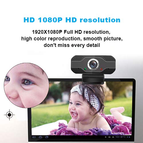  [AUSTRALIA] - 1080P Webcam with Microphone,Web Camera for Desktop Laptop Computer USB Plug and Play,for Windows,Mac OS,Linux,Andriod,for Video Streaming,Conference,Gaming,Online Classes