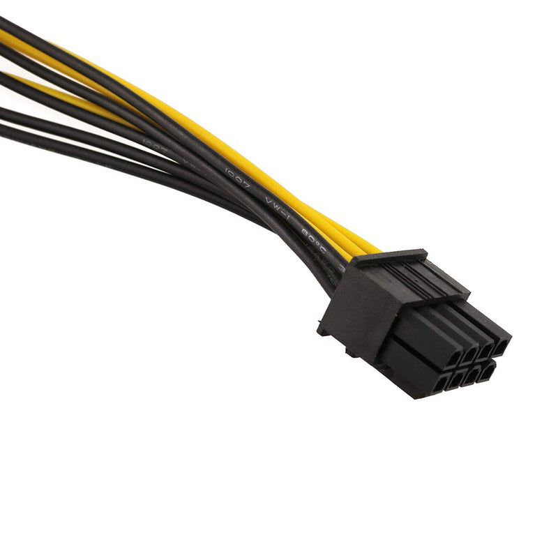  [AUSTRALIA] - E-outstanding 2PCS 20cm Dual Molex 4-Pin Male to 8-Pin Male PCI Express Power Converter Cable for Video Card Pci-e ATX PSU Power Supply