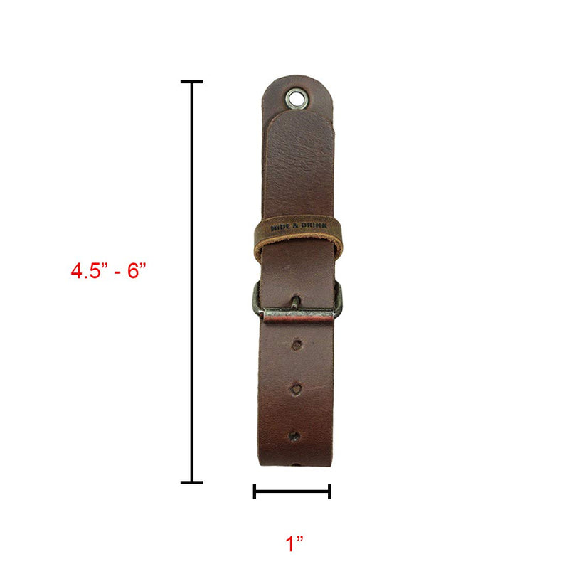  [AUSTRALIA] - Hide & Drink, Thick Leather Wall Straps for Axes (2 Pack), Hatchets & Tools, Garage Organizer, Accessories, Handmade Includes 101 Year Warranty :: Bourbon Brown