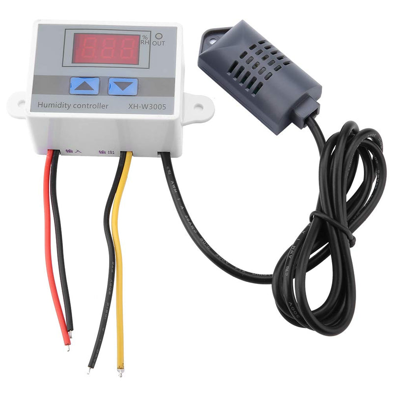  [AUSTRALIA] - Walfront High Accuracy XH-W3005 Humidity Humidistat Controller Sensor 12V/24V/220V Digital Hygrometer Switch Controller 0~99% RH(220V) 220V