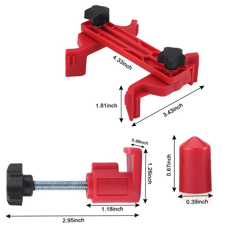  [AUSTRALIA] - DEDC Universal 5Pcs Car Dual Cam Clamp, Cam Camshaft Engine Timing Locking Tool Set Cam Gear Clamp and Holder Set