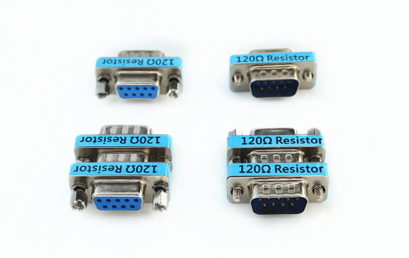  [AUSTRALIA] - YPP 6-Pack RS323 Serial DB9 Male to Female Connector Adatper CAN Bus Terminal Resistance Terminator with 120ohm Resistance