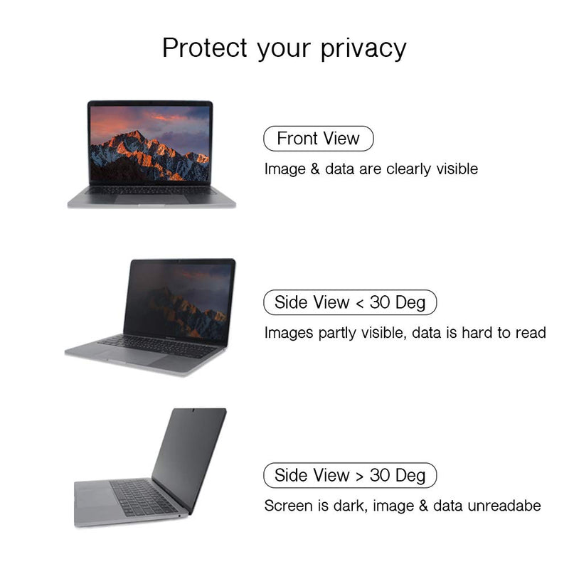  [AUSTRALIA] - SenseAGE Magnetic Privacy Screen Filter for MacBook 12", Easy On/Off Anti-Blue Light Privacy Screen Protector, Compatible for MacBook 12 inch