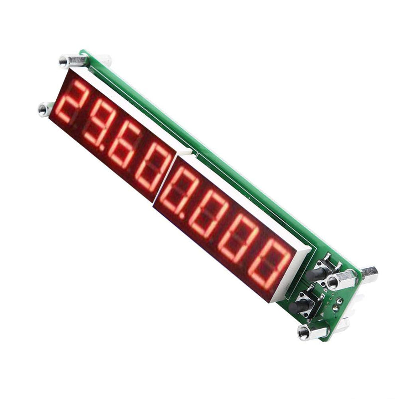  [AUSTRALIA] - PLJ-8LED-H RF 0.1~1000 MHz test module frequency counter, digital signal frequency counter cymometer (red) font with red backlight