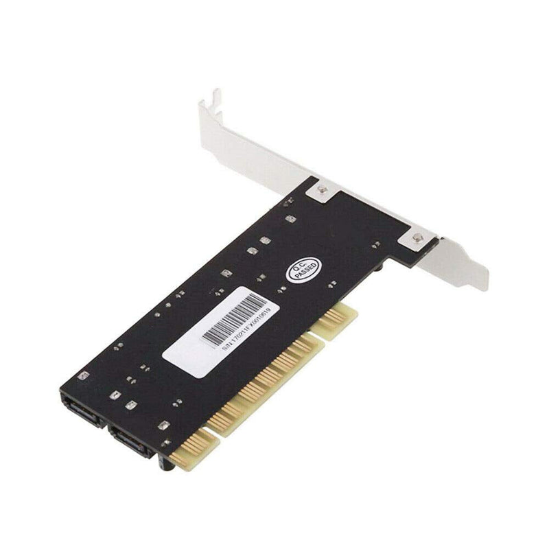  [AUSTRALIA] - BitcoinMerch.com - PCI Sata Internal Ports Raid Controller Card (4-Ports) Sil3114 Chipset Sata Cables
