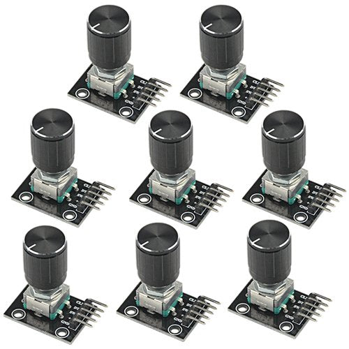  [AUSTRALIA] - WMYCONGCONG 8pcs KY-040 360 Degree Rotary Encoder Module with Button Cap for Arduino Micro Controller Use