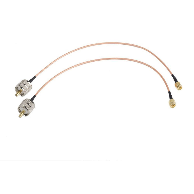 VideoPUP 2PCS SMA Male to UHF PL-259 Male with RG316 12inch/30cm/1ft RF Coaxial Coax Extension Cable Assembly - LeoForward Australia