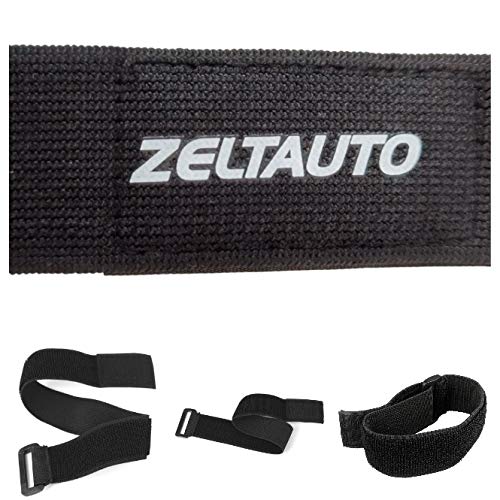  [AUSTRALIA] - Zeltauto Elastic Cinch Straps Hook and Loop Cable Ties for Securing & Organizing Cables Extension Cords Ropes Hoses Bike RV, Multipurpose Strong Reusable (2Pcs 20Inch) 2Pcs 20Inch