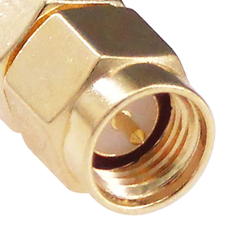  [AUSTRALIA] - RFaha 5pcs SMA Male to SMB Male RF Coax Adapter SMA to SMB Coaxial Connector Adapter(F24-5)