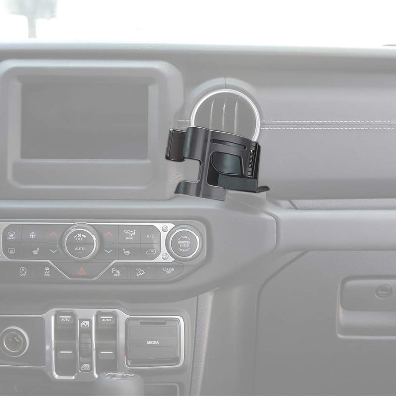  [AUSTRALIA] - Savadicar JL & JT Multi-Function Drink Cup Phone Holder, 2 in 1 Bolt-on Stand Bracket Organizer for 2018-2020 Jeep Wrangler JL JLU & Jeep Gladiator JT Trunk