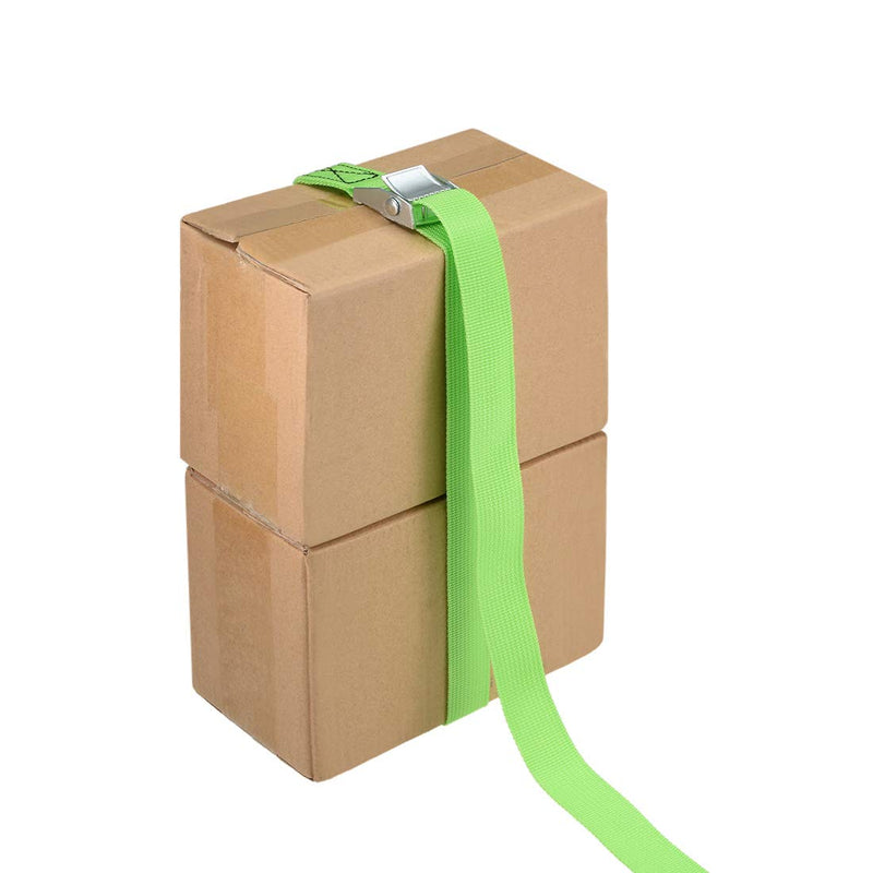  [AUSTRALIA] - uxcell Lashing Strap 1in x 16ft Cargo Tie Down Straps with Cam Lock Buckle Up to 551lbs Green 4pcs