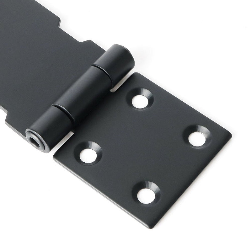  [AUSTRALIA] - Alise 2Pcs Padlock Hasp Door Clasp Hasp Latch Lock,SUS 304 Stainless Steel Matte Black 4 Inch