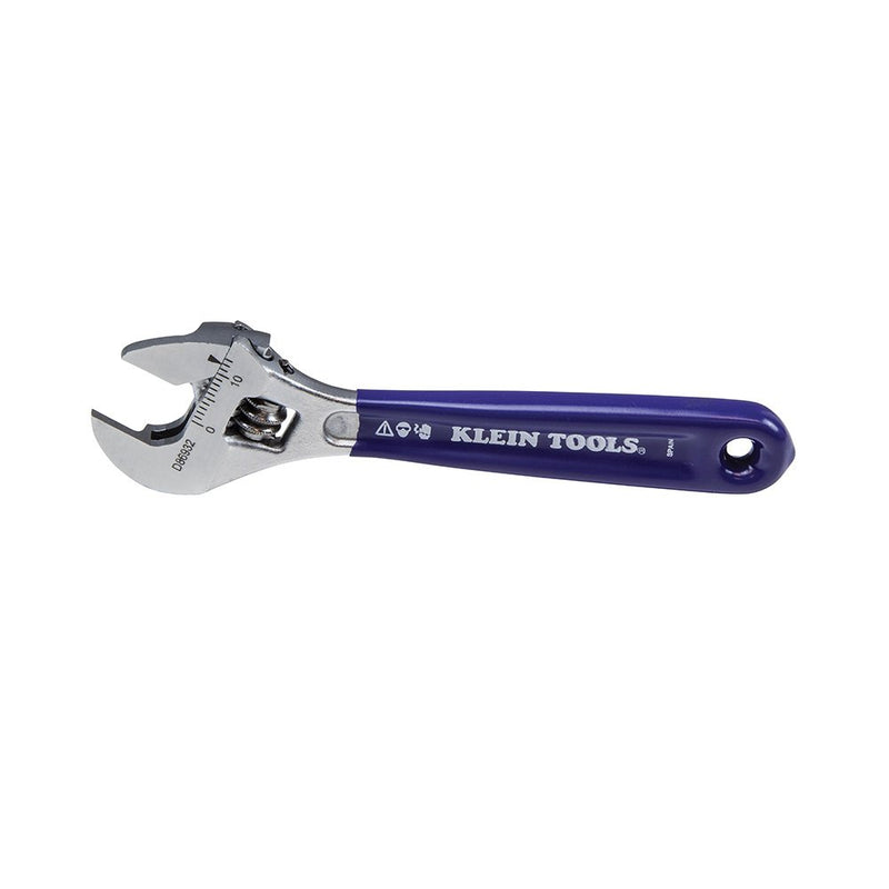  [AUSTRALIA] - Klein Tools D86932 Adjustable Wrench, Forged with Slimmer Jaw and a High Polish Chrome Finish, 4-inch