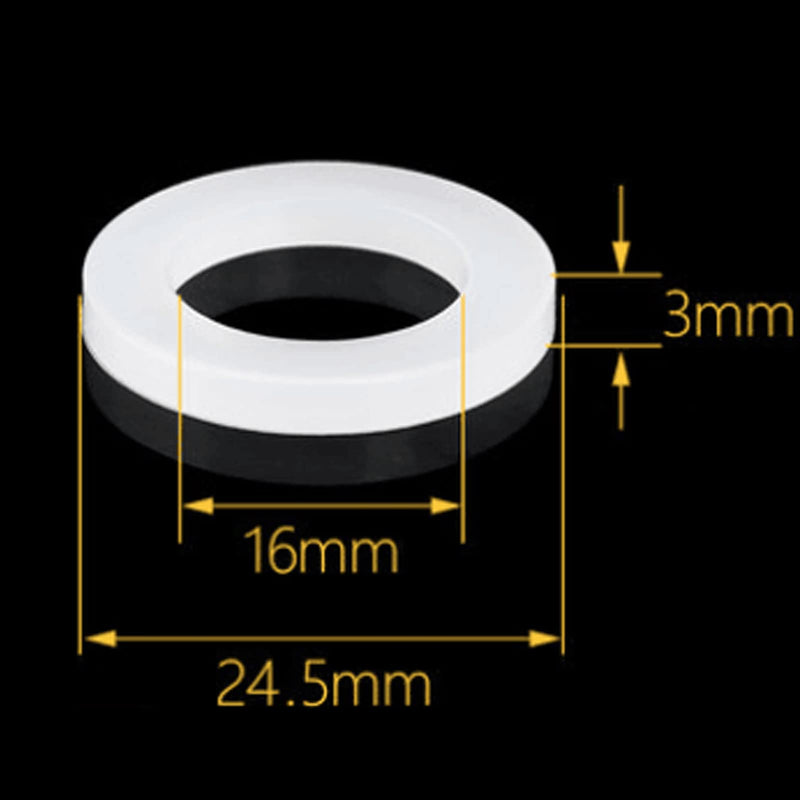  [AUSTRALIA] - White Flat Rubber Seal Washer Ring 12 Pieces Seal Gasket Replacement for Pipe, Water Tap Connection(3/4 inch)