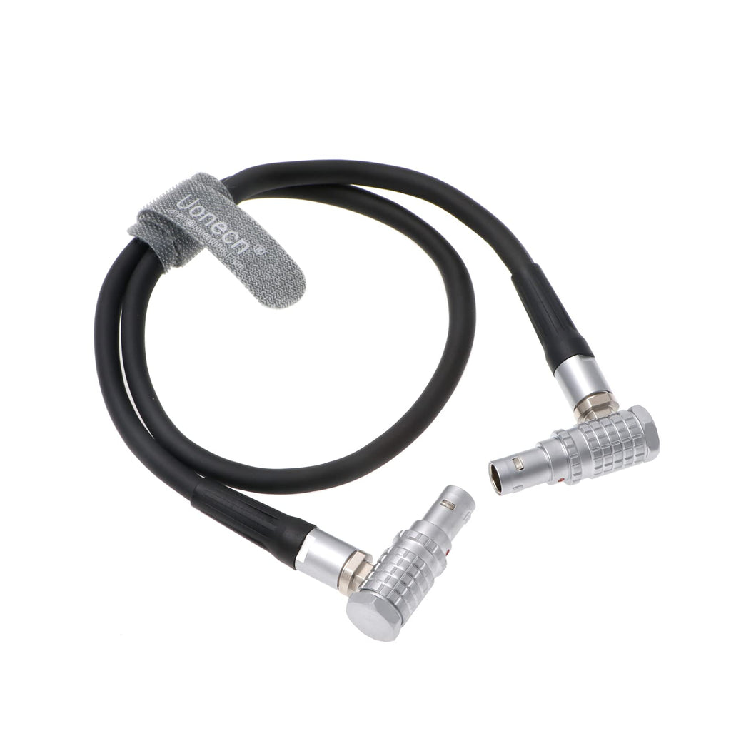  [AUSTRALIA] - Uonecn Teradek Bond Power Cable Right Angle 2 pin Male to Right Angle 2 pin Male for ARRI Alexa Camera 18''