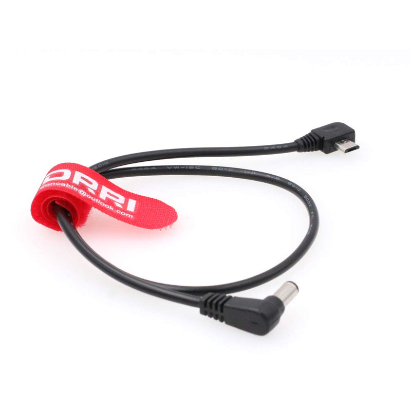  [AUSTRALIA] - DRRI Right Angle Micro-USB to Right Angle 2.1mm DC Motor Power Cable for Nucleus-Nano (Elbow Micro USB) Elbow micro usb