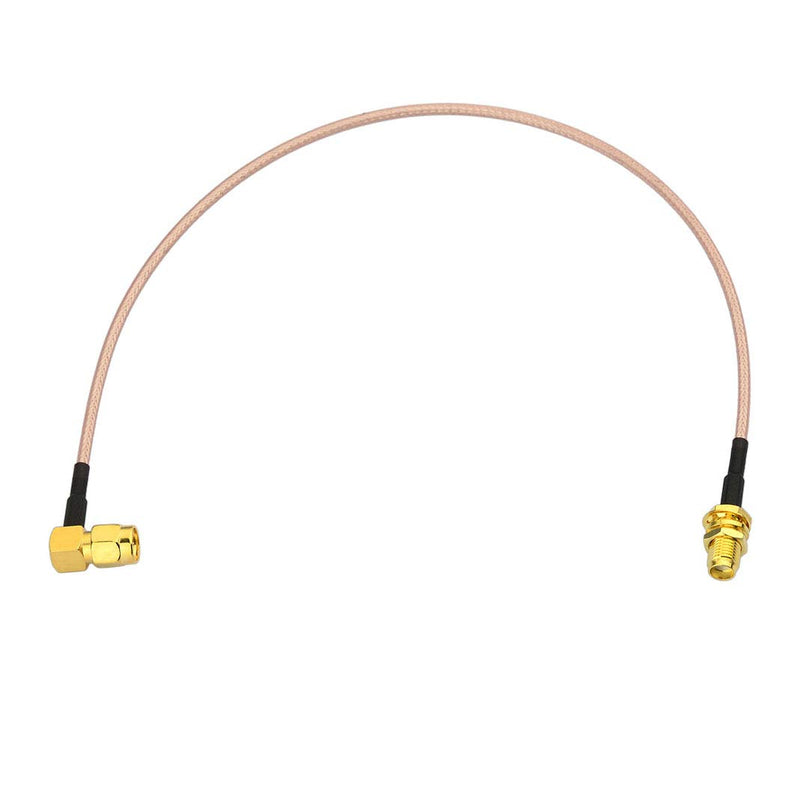 Bingfu SMA Female Bulkhead Mount to SMA Male Right Angle RG316 Antenna Extension Cable 12 inch 30cm 2-Pack Compatible with 4G LTE Router Cellular RTL SDR Receiver 12 inch / 30cm Right Angle - LeoForward Australia