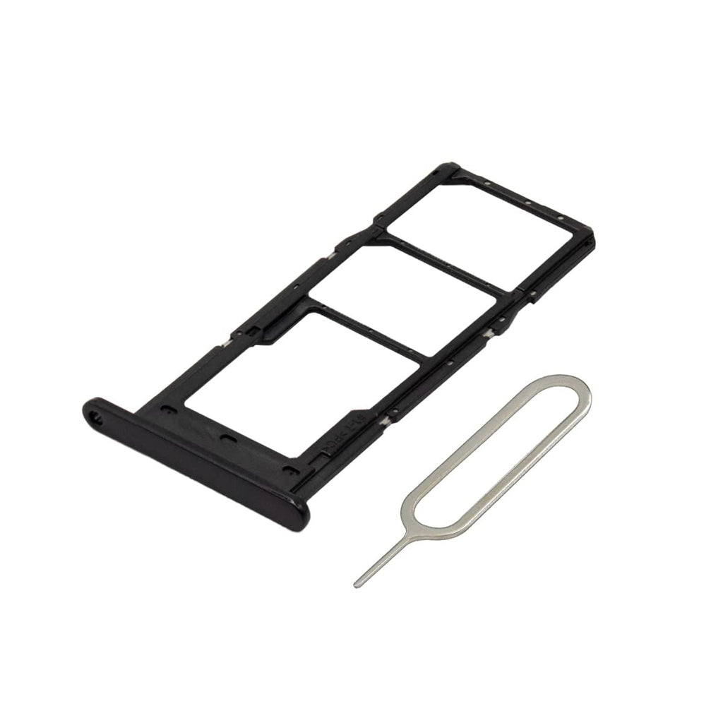  [AUSTRALIA] - MMOBIEL Dual SIM Card Slot Tray Holder Replacement Compatible with Samsung Galaxy A14 4G - Incl. Sim Pin - Black