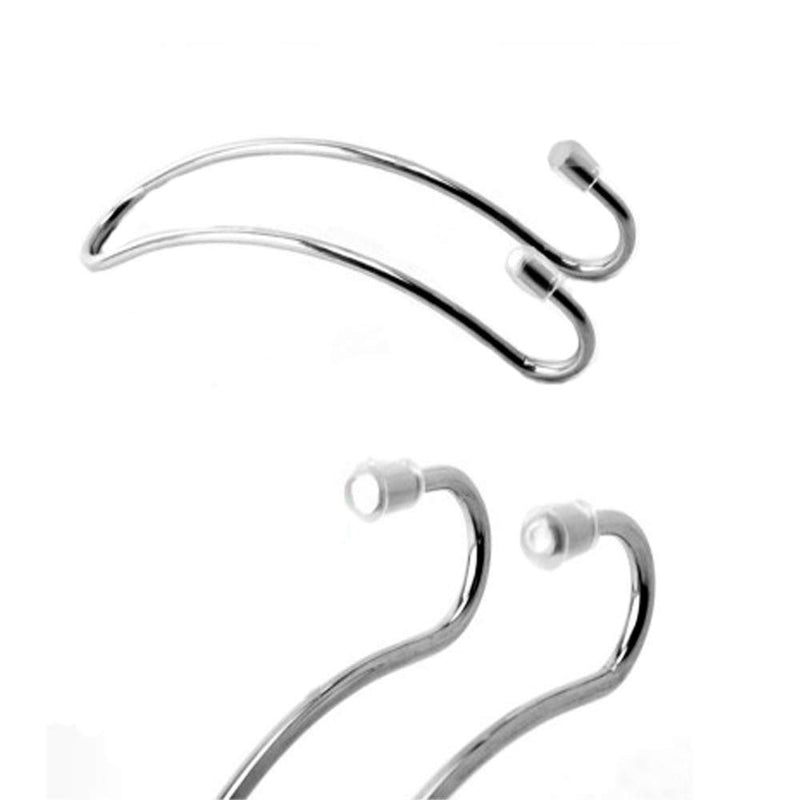  [AUSTRALIA] - GCA Car Headrest Hooks Coat Clothes Hook Back Purse Bag Hanging Hanger Organizer - 2 Pack(Silver) Silver