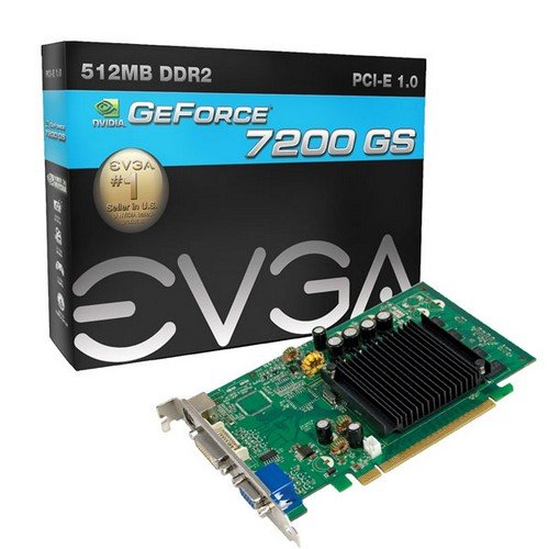  [AUSTRALIA] - 512-P2-N409-LR - evga 512-P2-N409-LR EVGA 512 P2 N409 LR 512MB GeForce 7200 GS Graphics Card OpenGL2 0 PCIe