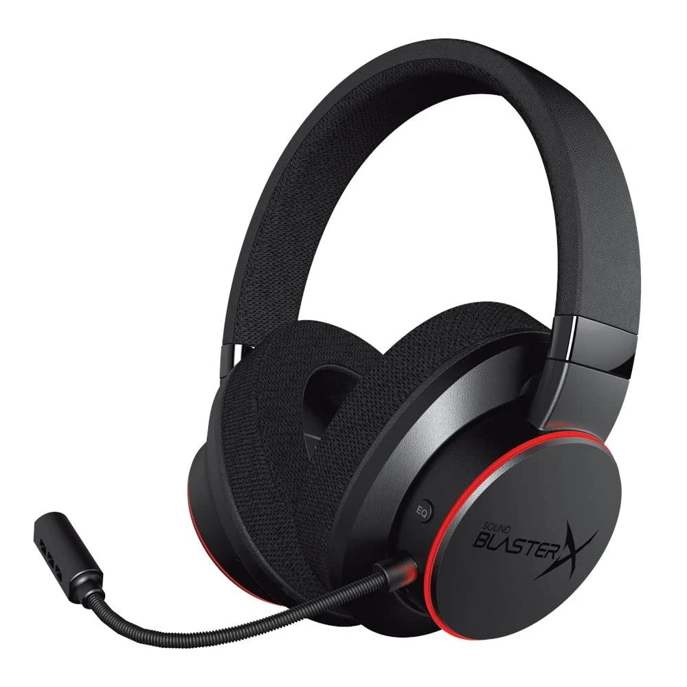  [AUSTRALIA] - Sound BlasterX H6 USB Gaming Headset with 7.1 Virtual Surround Sound, Memory Foam Fabric Earpads, Hardware EQ Modes, Ambient Monitoring and RGB Lighting for PS4, Xbox One, Nintendo Switch, and PC 3.5mm / USB with Ambient Monitoring