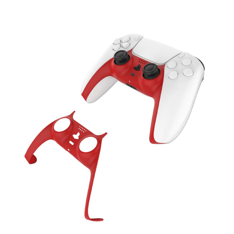 PS5 Controller Decoration Strip,EJGAME DIY PS5 Controller Replacement Shell Color Replacement Decoration Accessories for PS5 Controller Panel(Red) Red - LeoForward Australia