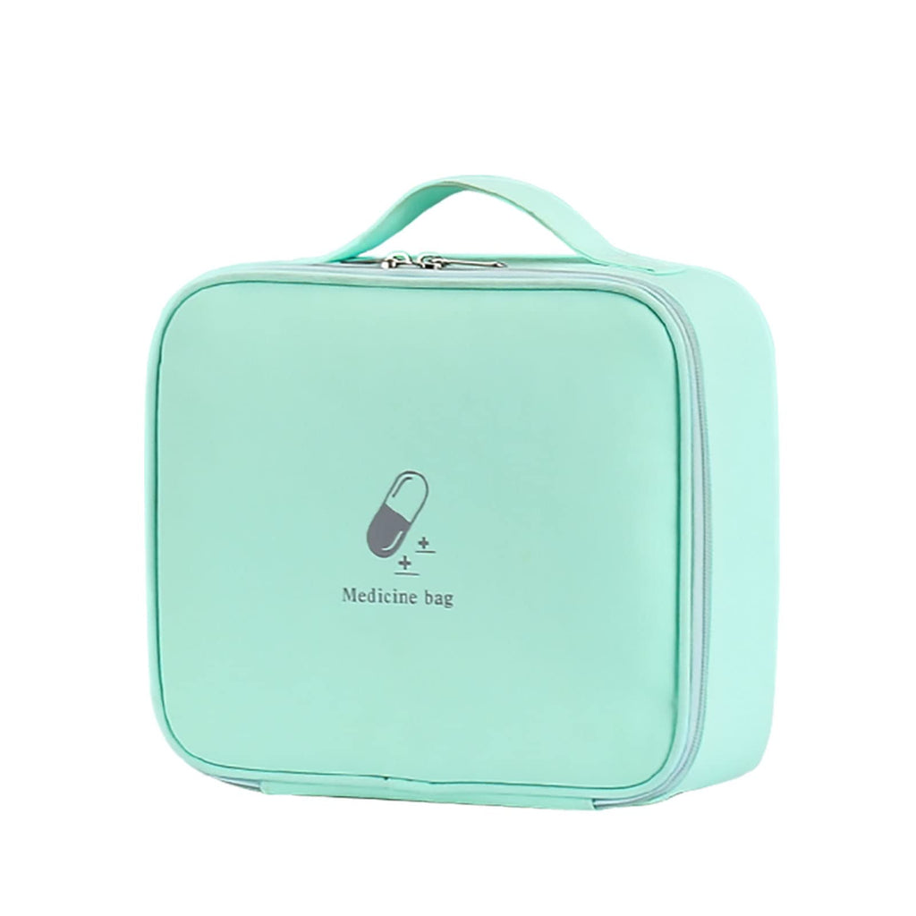  [AUSTRALIA] - Bolodidda First Aid Bag, Medical Kits Bag Cute, Waterproof Emergency First Aid Kit for Survival, Empty First Aid Bags Medicine Bags Organizer Storage for Women (Green), 10.3*4*9 Inch Green