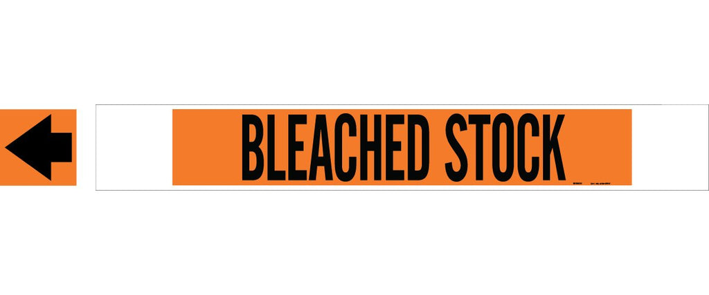  [AUSTRALIA] - Brady 5799-Hphv High Performance - High Visibility Pipe Marker, B-681/B-883, Black On Orange Polyester Over-Laminate On Fiberglass Plastic Carrier, Legend "Bleached Stock"