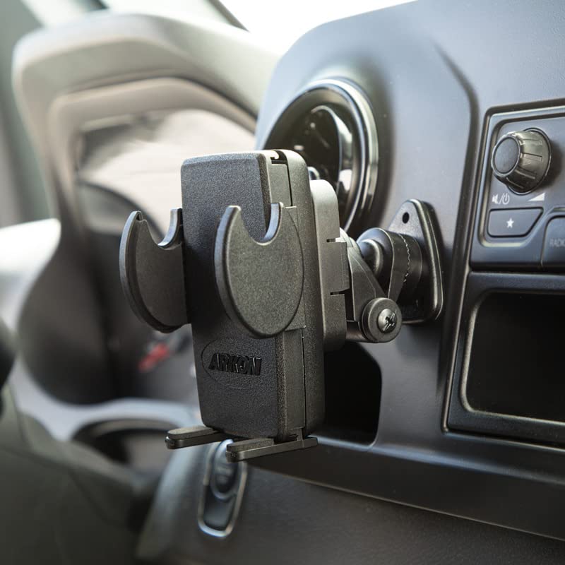  [AUSTRALIA] - ARKON Adhesive Car or Truck Phone Holder Mount for iPhone 12 11 Pro Max XS XR Galaxy Note 20 10 9 Retail Black (SM428) Mount SM428 Standard Packaging