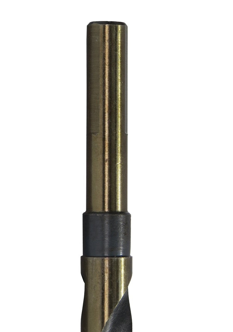  [AUSTRALIA] - Drill America - KFDRSD9/16 9/16" Reduced Shank High Speed Steel Black & Gold KFD Drill Bit with 1/2" Shank, KFD Series 9/16"