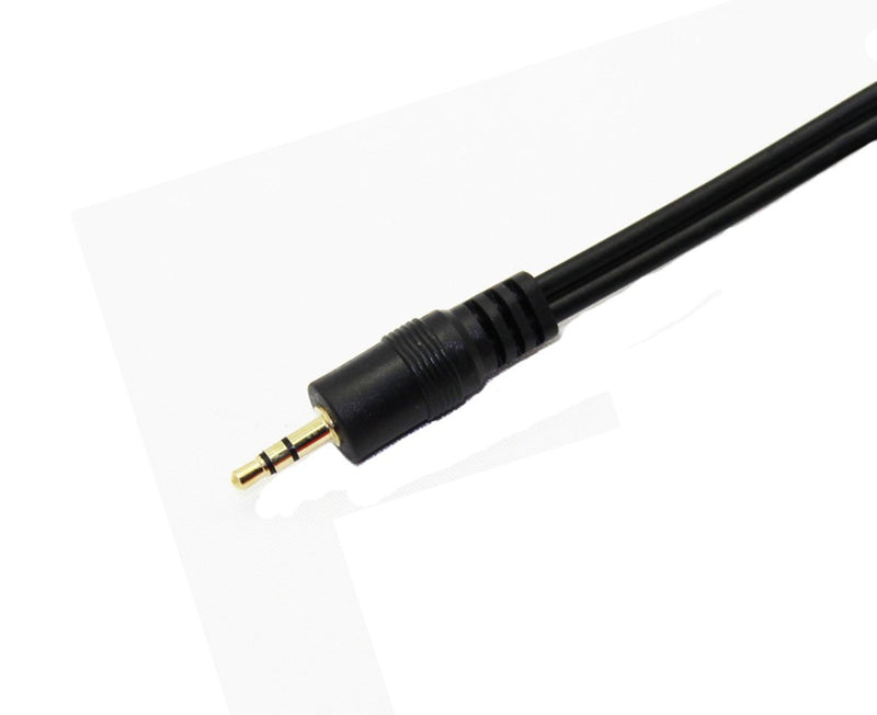 3.5mm Stereo Male to Dual RCA Male (Right and Left) Audio Cable, 6 Foot - 2-Pack - LeoForward Australia