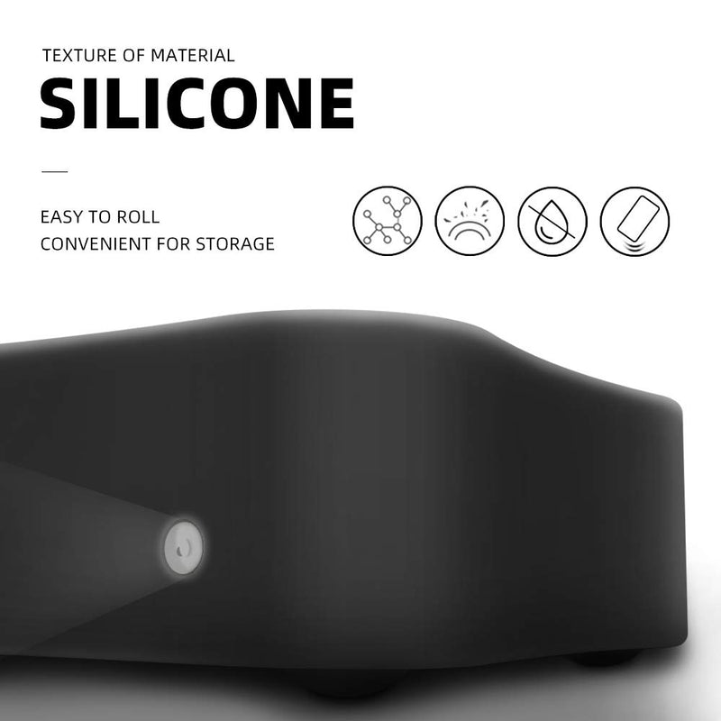 AWINNER Protective Case Compatible for Apple TV 4K 5th / 4th - [Anti Slip] Shock Proof Silicone Cover for Apple TV (Black) Black - LeoForward Australia