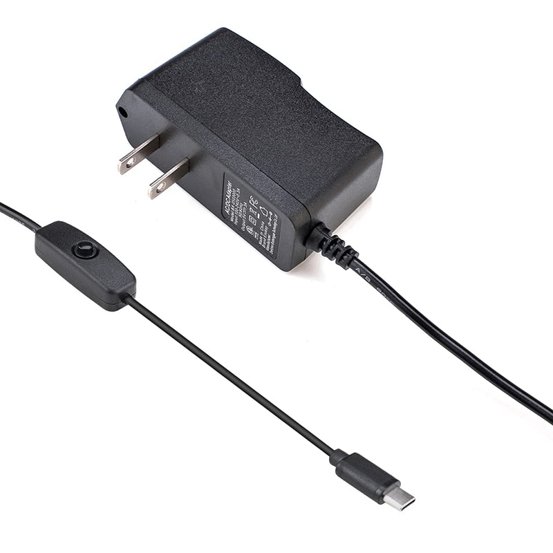  [AUSTRALIA] - Enokay Raspberry Pi 4 b Power Supply 5V 3A USB C Charger Adapter