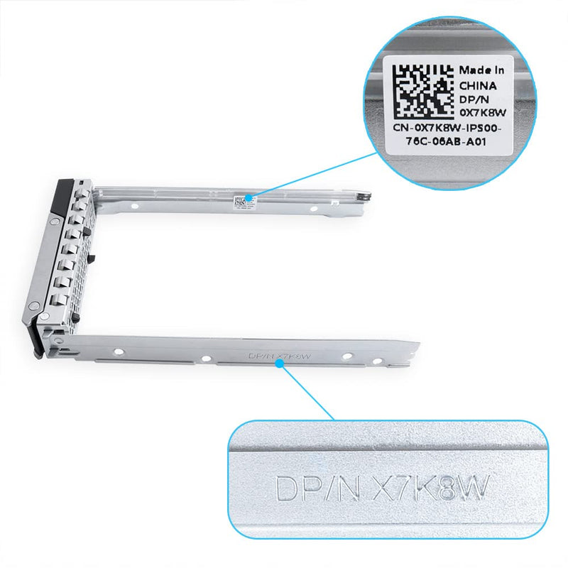  [AUSTRALIA] - 3.5" inch X7K8W 0X7K8W SAS SATA Hard Drive HDD Tray Caddy Compatible with Dell 14th Gen 14 G14 R640 R740 R740xd R840 R940 R440 R540 PowerEdge Server (2PCS 3.5" HDD Tray) 2PCS 3.5" HDD Tray