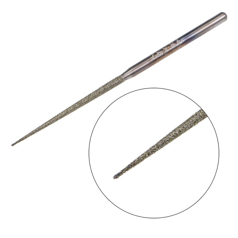 uxcell Mini Diamond Burrs Bits Grinding Drill Carving Rotary Tool for Glass Stone Ceramic 2.35mm Shank 1.8mm Conial 2 Pcs - LeoForward Australia