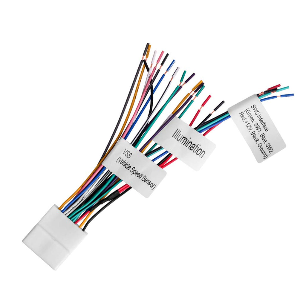  [AUSTRALIA] - 20-pin Headunit/Radio Wiring Harness with Steering Wheel Switch Wires Compatible with Subaru/2007-2019 Nissan | Upgraded Version of The Metra 70-7552 | Harness Includes VSS and SWC pins