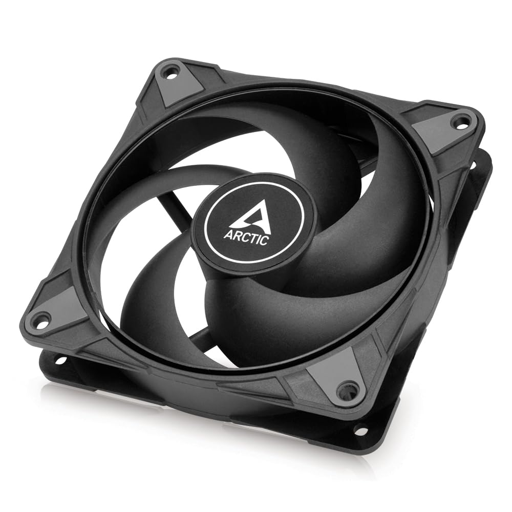  [AUSTRALIA] - ARCTIC P12 Max - PC fan, high-performance 120 mm case fan, PWM controlled 200-3300 rpm, optimized for static pressure, 0dB mode, double ball bearing - black 1 piece, black