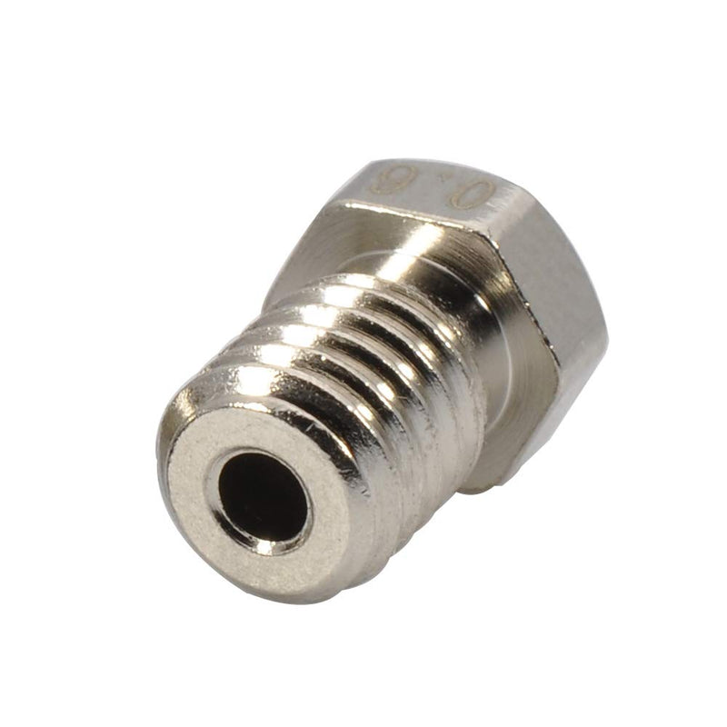  [AUSTRALIA] - Upgrade Plated Wear Resistant M6 Thread Brass Nozzle Pack 0.4mm for 1.75mm V6 Hotend Titan Aero Extruder Prusa I3 MK3 MK3S Anycubic I3 Mega S/Zero 2.0 / Vyper 3D Printer (4x0.4mm)