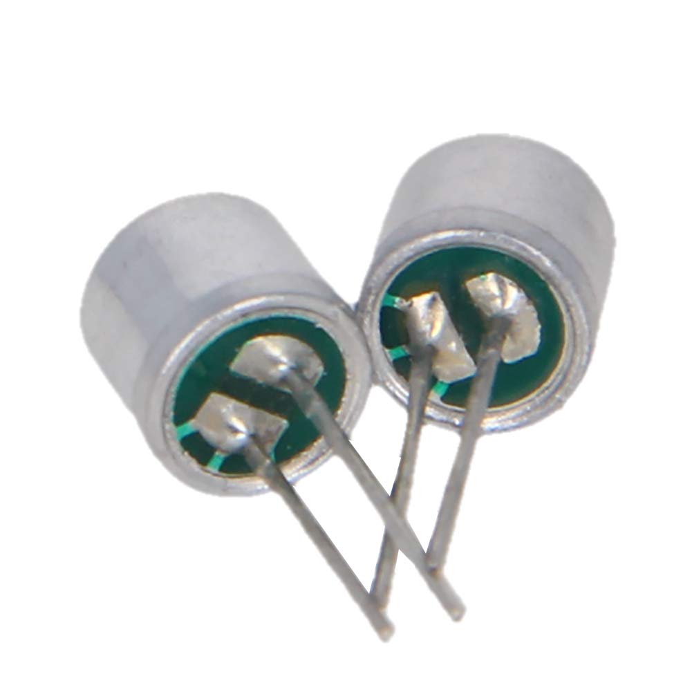  [AUSTRALIA] - Fielect 20Pcs 6050P-50DB Electret Microphone Pickup 6mm x 5mm Cylindrical Condenser MIC with Pins for PCB