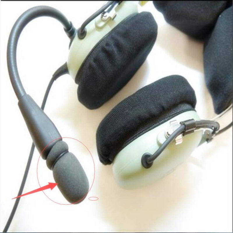  [AUSTRALIA] - LINHUIPAD Microphone Cover Compatible with David Clark Aviation Microphone Windscreens DC Mic Covers Protector for M-4 M-7 Headsets Microphone