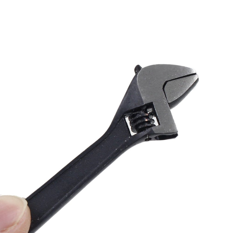  [AUSTRALIA] - Mini Size 2.5" 2.5 inch Adjustable Spanner Nut Wrench Tool Jaw Capacity 0~10mm Black 2.5"