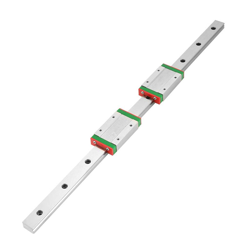  [AUSTRALIA] - Linear Rail Guide 400mm, LML15H Mini Bearing Steel Linear Sliding Guideway, with 2 Linear Guide Blocks, for Automatic Equipment, DIY 3D Printer, CNC Machine