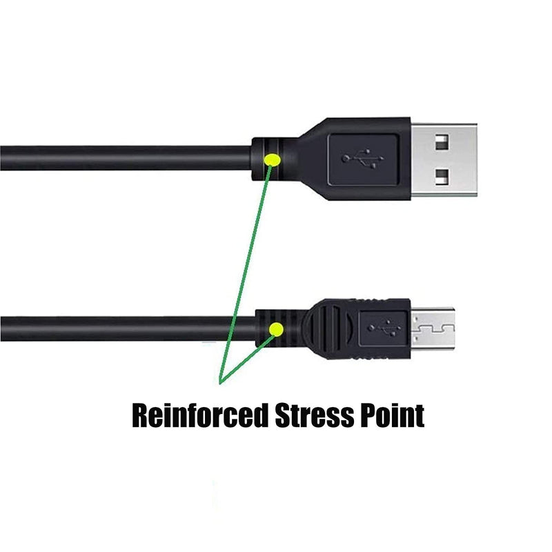  [AUSTRALIA] - Replacement for Canon Camera USB Cable Mini USB Data Transfer Cable Cord Compatible with Canon PowerShot/Rebel/EOS/DSLR Cameras and Camcorders (IFC-400PCU) 3FT+5FT