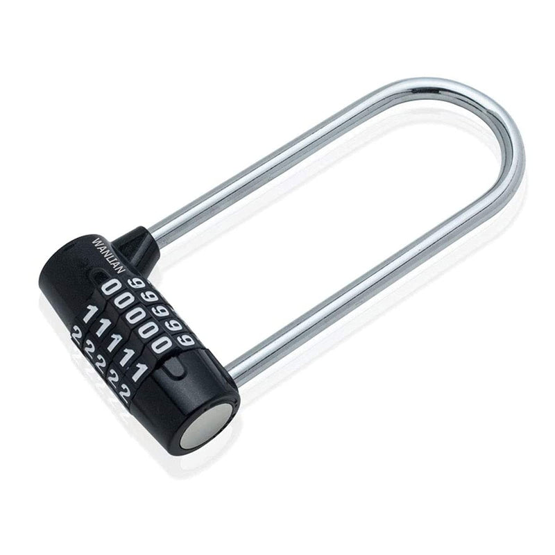  [AUSTRALIA] - Large Lengthened Beam Locker Cabinet Door Handles Combination Lock Padlock Combination Lock, Gym Lock, 5 Digit Combination Padlock, Safety Padlock, Safety Lock, Luggage Locker, Wardrobe, Gym Locker,