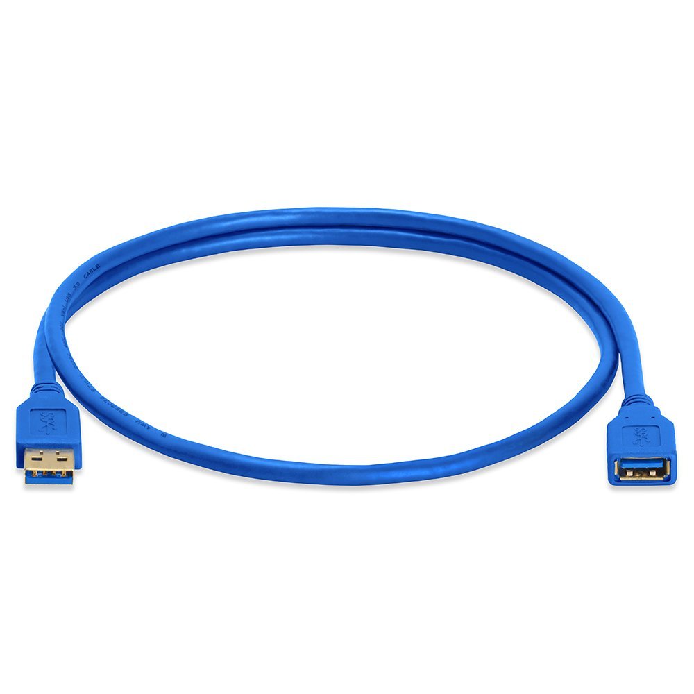  [AUSTRALIA] - Cmple - USB 3.0 A Male to A Female Extension Gold Plated Cable - 3FT (Blue) (674-Amazon)