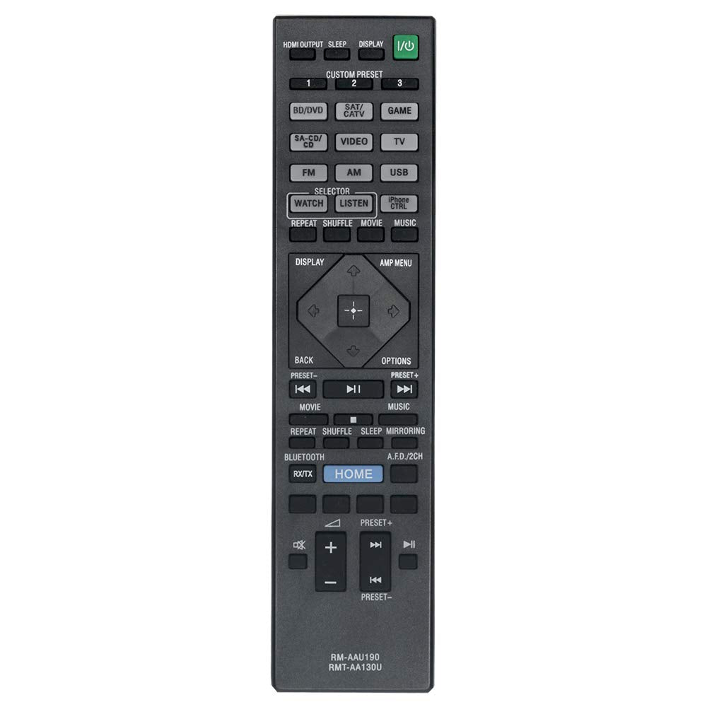  [AUSTRALIA] - Replaced Remote Control RMT-AA130U RMT-AAU190 Compatible with Sony Multi Channel AV Receiver 149301411 STR-DN1060 STR-DN860 STRDN1060 STRDN860 STRDH550 STR-DH550 STRDH750 STR-DH750