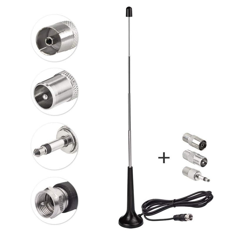  [AUSTRALIA] - Bingfu Telescopic FM Antenna Magnetic Base FM Radio Antenna for Pioneer Onkyo Yamaha Marantz Sherwood Indoor FM Radio Bluetooth Home Stereo Receiver AV Audio Video Home Theater Receiver Tuner