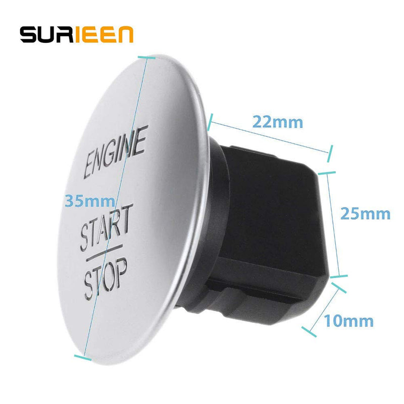 SURIEEN Engine Start Stop Button Switch, Keyless Engine Ignition for Mercedes-Benz C Class ML, GL, R, S, E, CL550, ML350, GLK350, E350, S550, B180, C180, C200, E200, 2215450714, 33161207 - LeoForward Australia